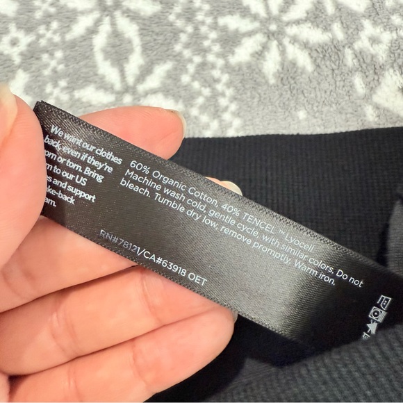 NWOT Eileen Fisher‎ Cozy Velour Knit Jogger Pant Black Large Minimalist Casual - Picture 5 of 9